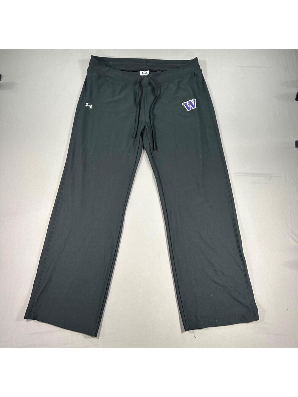 Under Armour Sweatpants Womens Large Black UW Huskies University of Washington